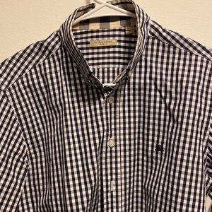 Burberry checkered shirt size M.
